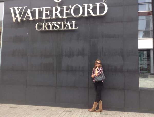 sinead outside waterford crystal