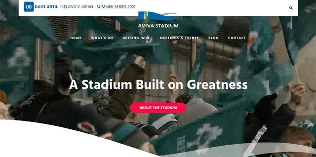 Take a Tour in The Aviva Stadium