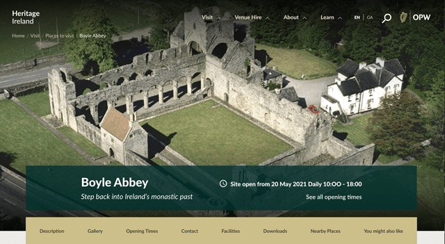 Visit Boyle Abbey