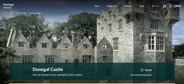 Take in The Beauty of Donegal Castle