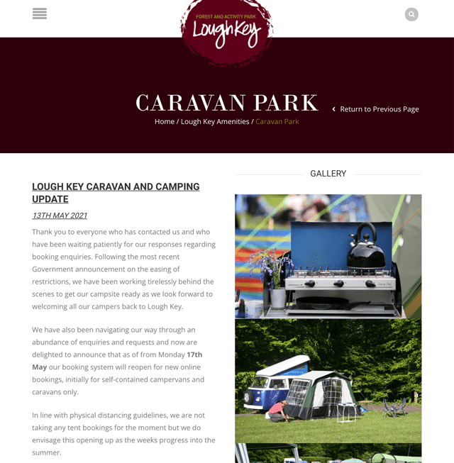 Lough Key Caravan & Camping Park